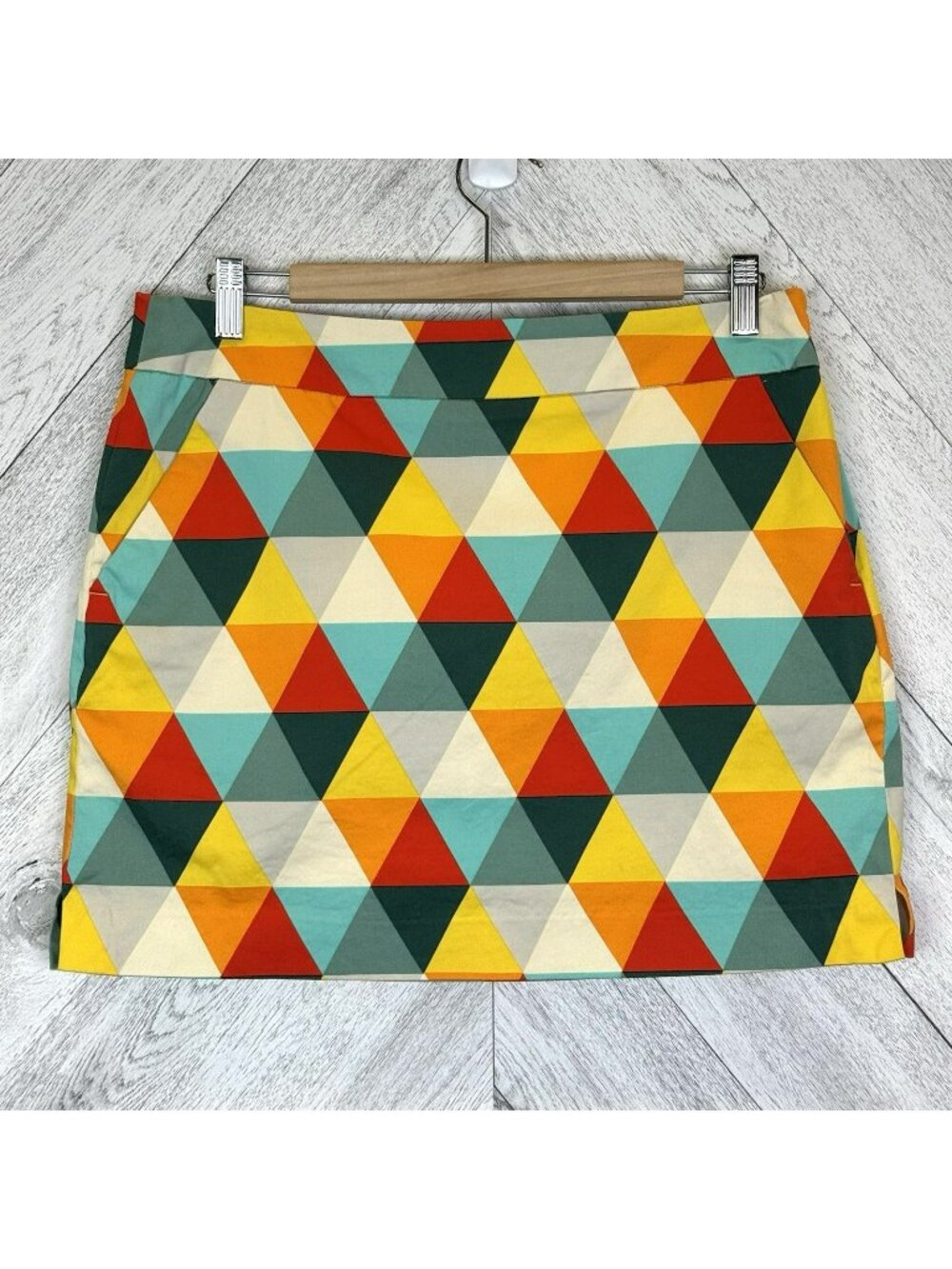 Loudmouth Ladies Golf Skirt Skort Womens Size 10 Multi Color Geometric Print